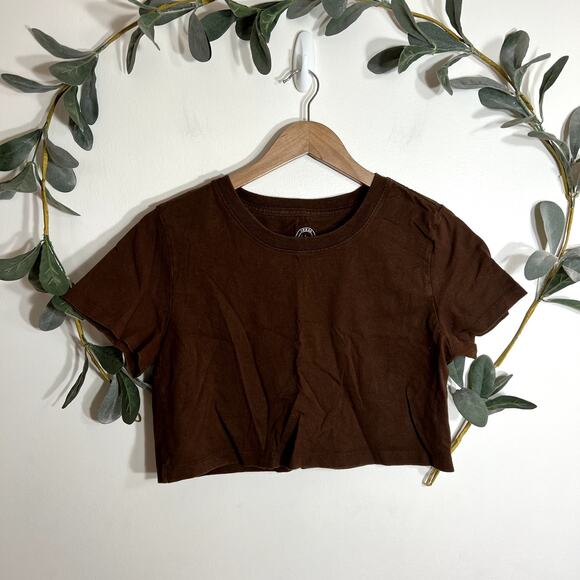 Urban Outfitters Tops - Urban Outfitters Brown Cropped Tee